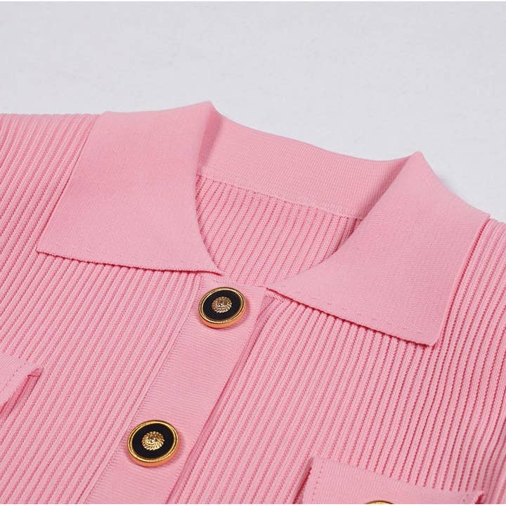 Productseeker - Wholesale Top & Skirt Set - Women's - SET218Y Spring Autumn Knit Cardigan Sweater with Skirt Set13