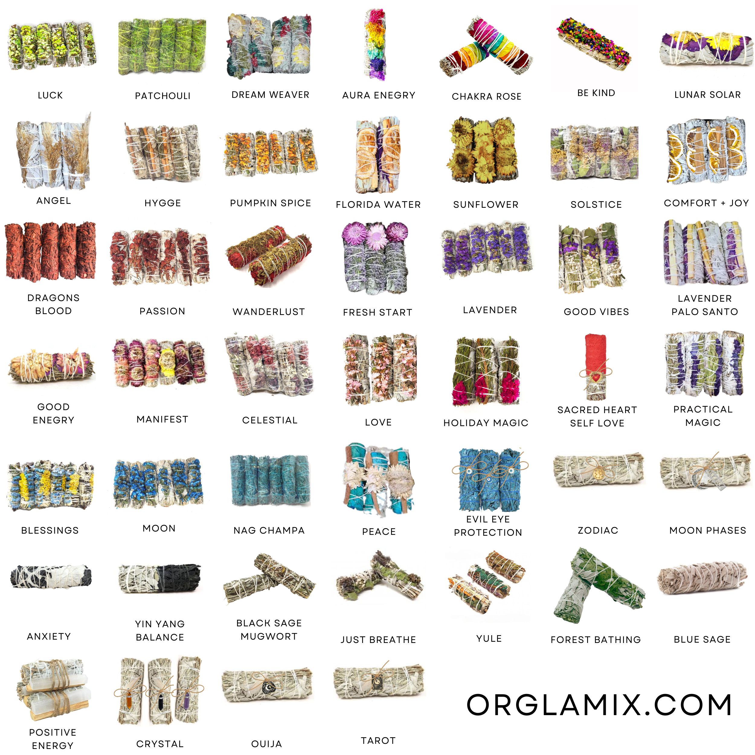 Orglamix - Wholesale Sage Bundle - Spread Kindness Sage Stick Smudge | Be Kind Tiny Flowers3
