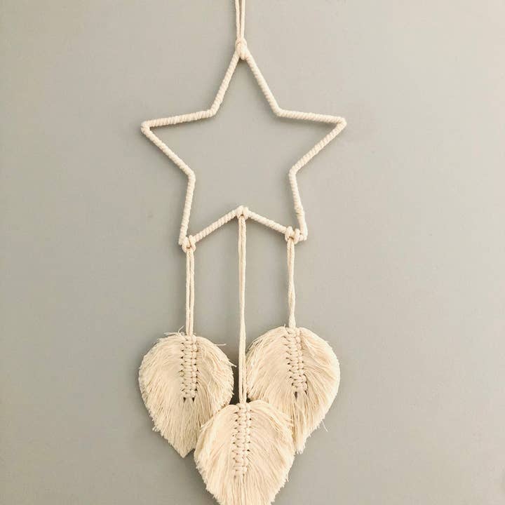 EcoFreax – wholesale Wall decor – Kids & Baby – Boho Macrame Star Dream Catcher Woven Wall Decor