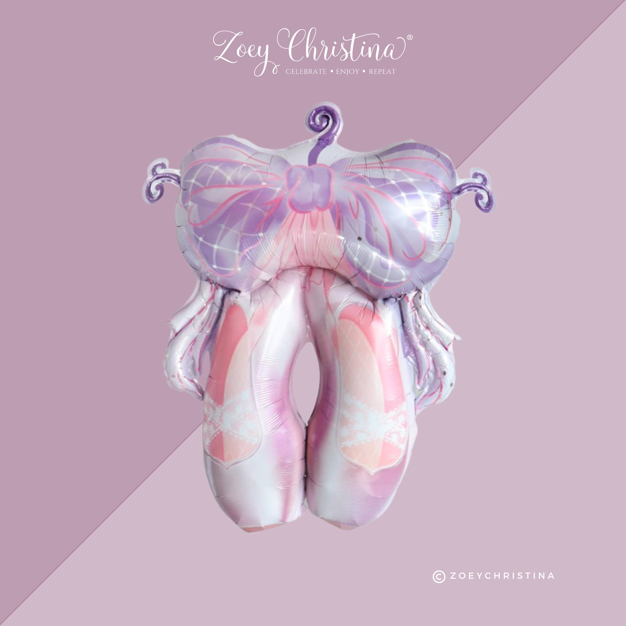 Zoey Christina - Vente Ballon - Ballon en aluminium chaussons de ballet – Danse, récital et ballerine