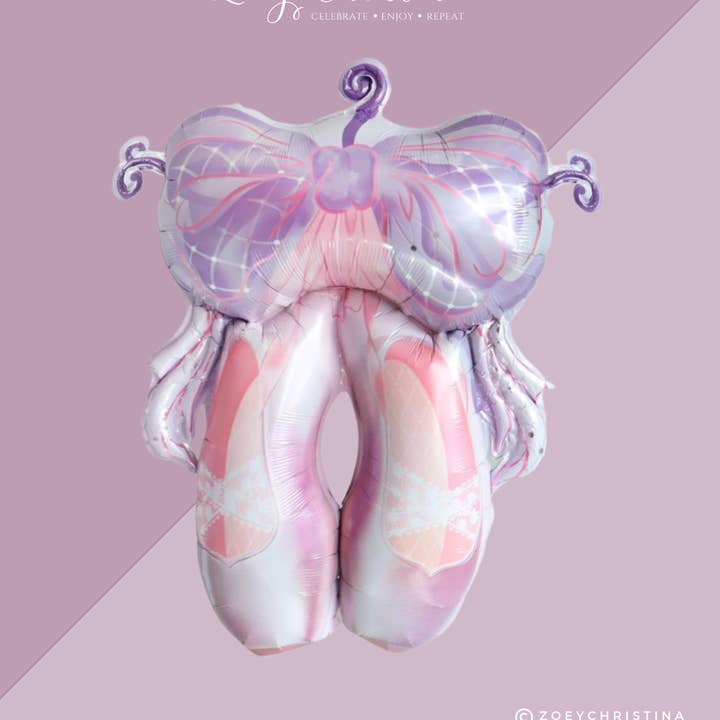 Ballet Slippers Foil Balloon – Dance, Recital & Ballerina for wholesale by Zoey Christina