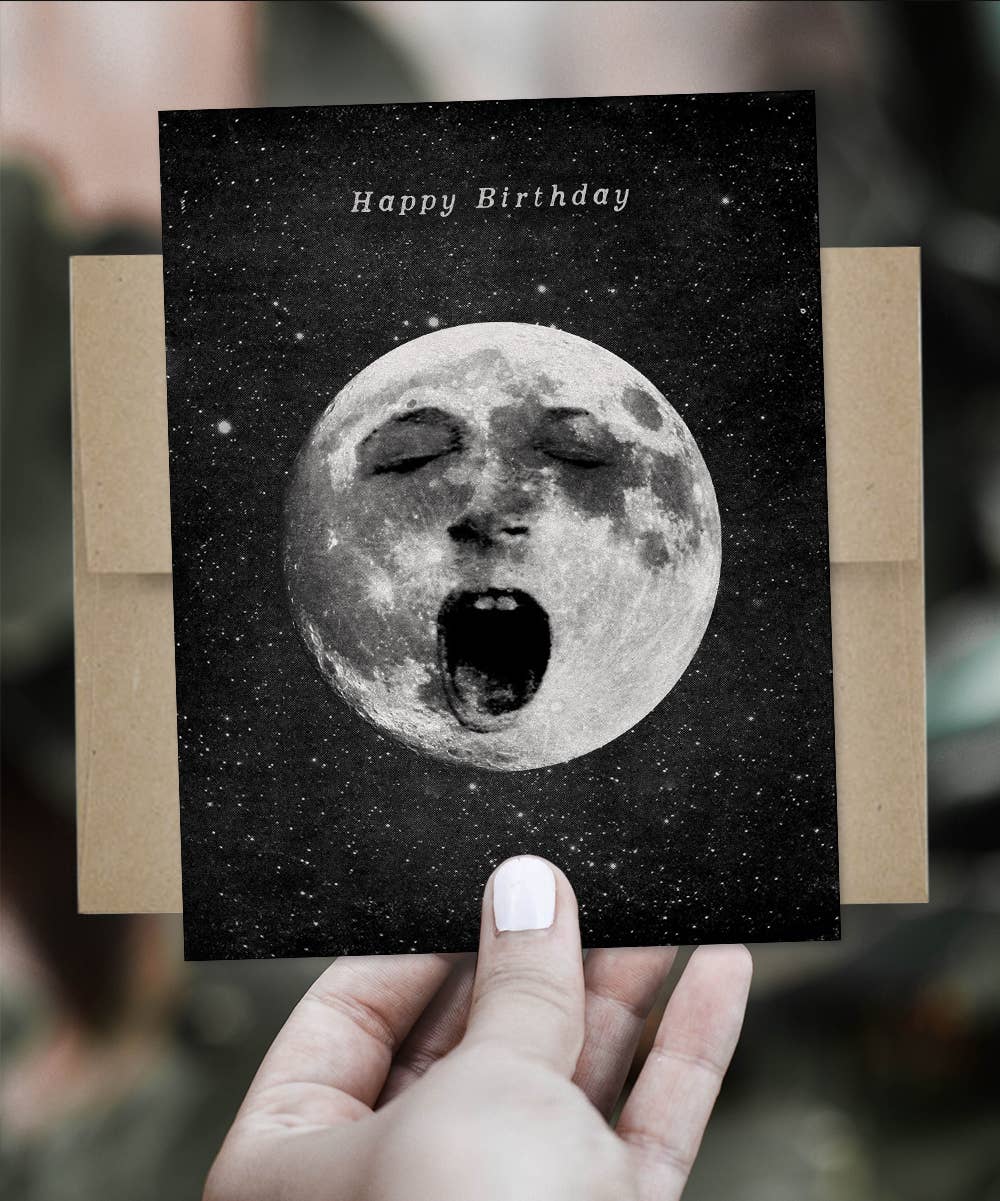 The Galek Sea - Wholesale Birthday Card - Happy Birthday Lazy Old Moon Card1