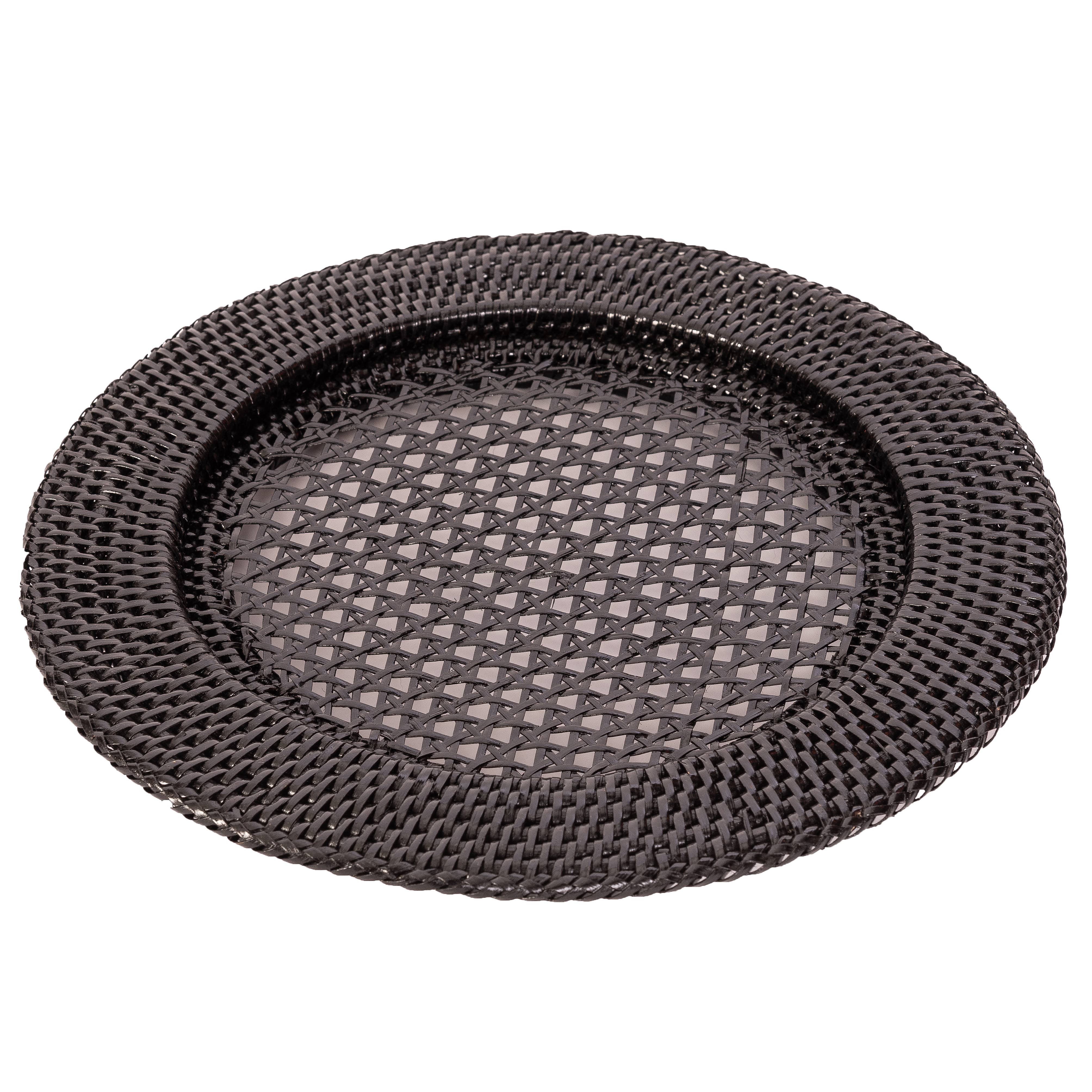 Artifacts Trading Company – wholesale Charger plate – Rattan Open Weave Charger Plate4
