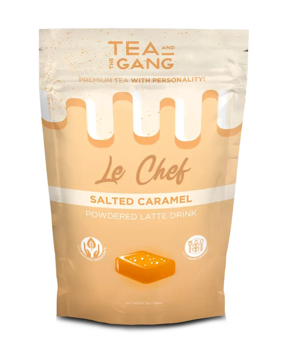 Tea and the gang – wholesale Powdered health drink – LE CHEF – SALTED CARAMEL Latte Powder0
