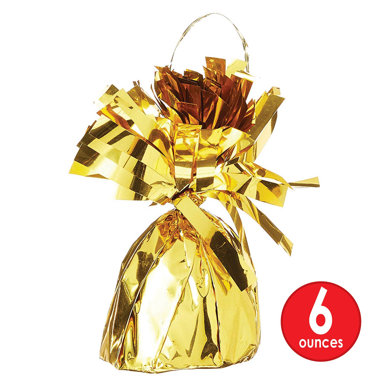 Beistle – wholesale Balloon – Metallic Wrapped Balloon Weight - Gold, 6 oz each2