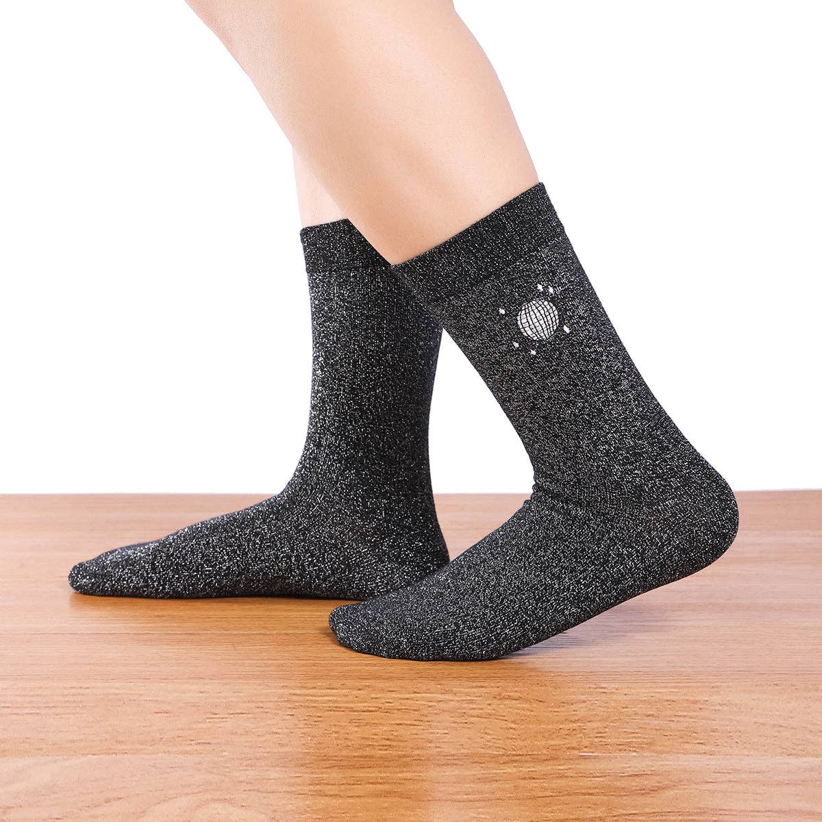 Tites Chaussettes - Wholesale Socks - Women's - High Glitter Party Socks for Women I 35-410