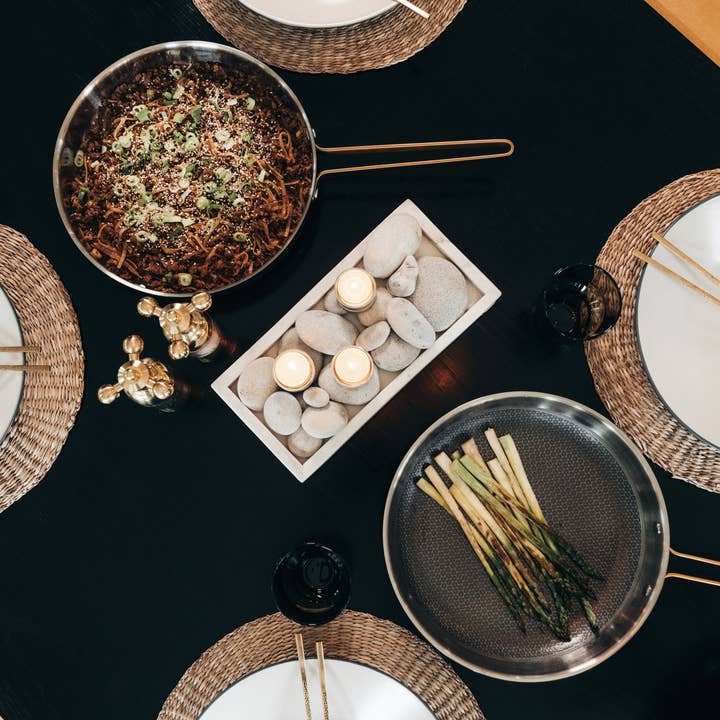 Vargen & Thor - Wholesale Pan - MODELL Xb - Frying pan, black with details of brass 7