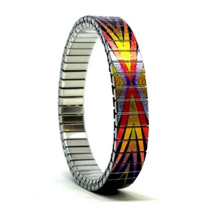 Stainless steel 10mm bracelet - Checkers Simplicity 14S10 for wholesale by Urband London