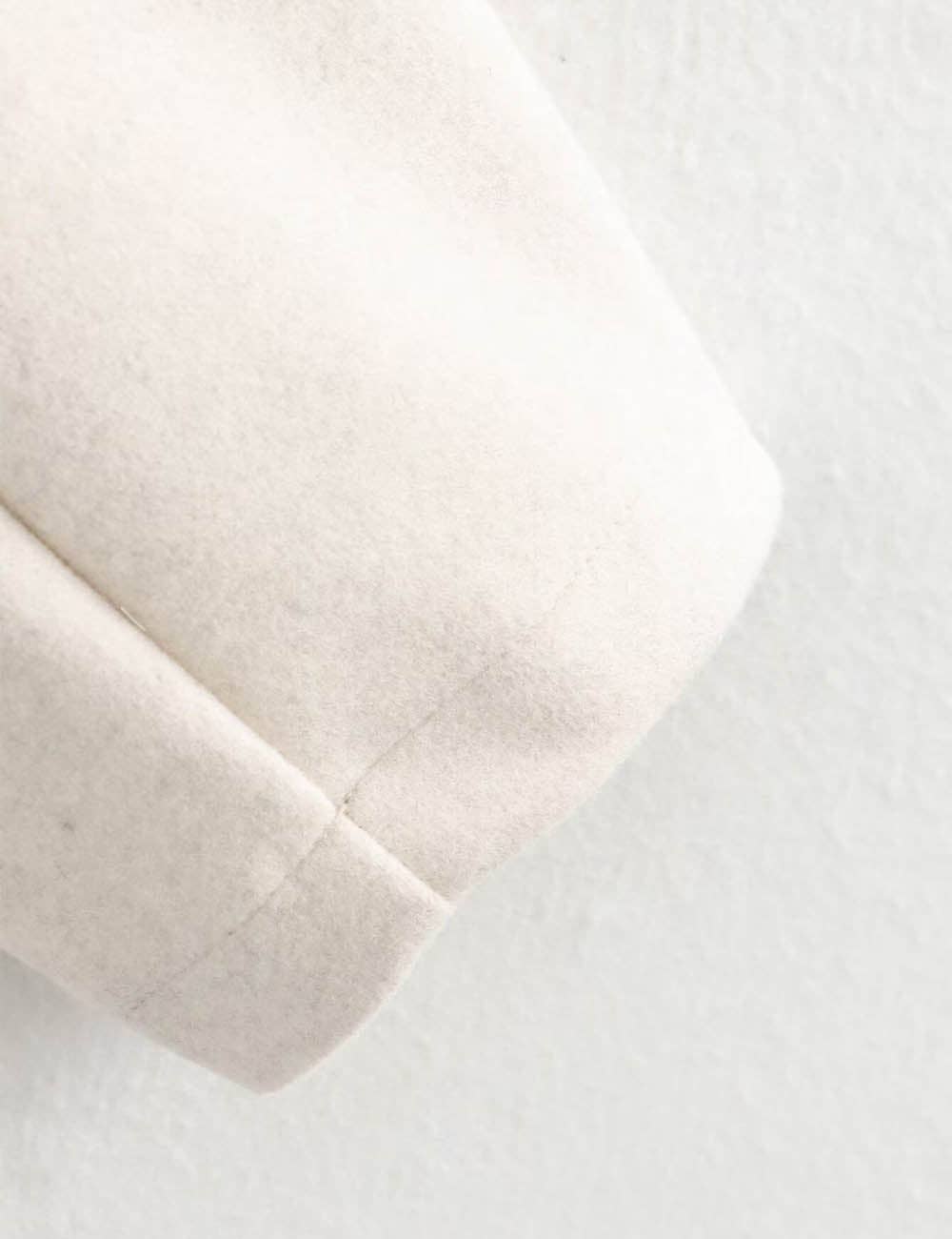 Sweetkama – wholesale Jacka - Dam – Damkappa i ullblandning med dragkedja och nedvikt krage7