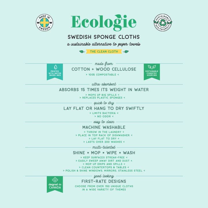 Danica Outlet Store - Wholesale Dishcloth - Ecologie Tower Cake Swedish Sponge Cloth