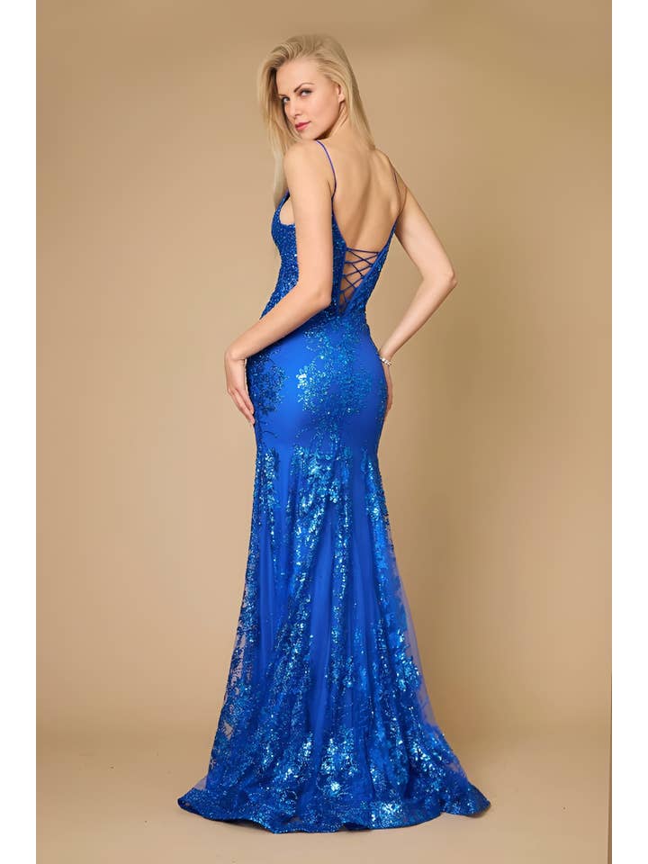 Kos Couture - Wholesale Dress - Women's - Fitted Corset Long Formal Prom Dress11