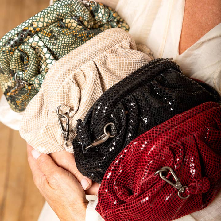 Foil Layla Leather Crossbody Bag for wholesale by Latico Leathers