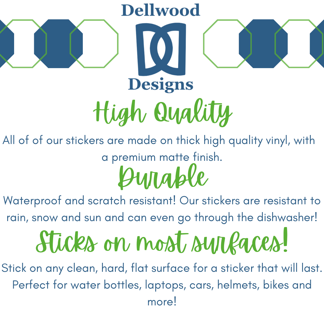 Dellwood Designs - Wholesale Sticker - Bluebonnet Flower Sticker3