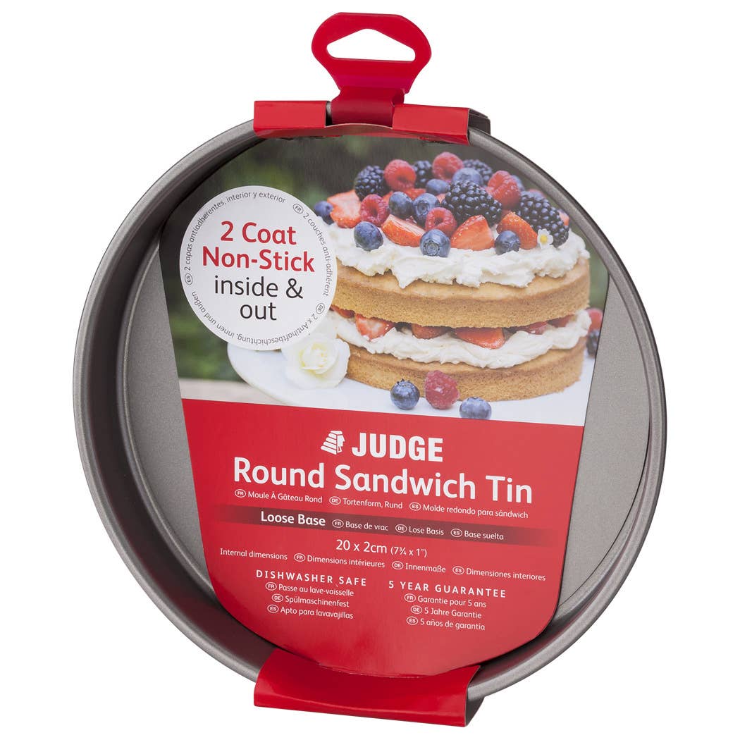 Judge UK - Wholesale Baking Dish - Judge Bakeware, 8"/20cm Round Sandwich Tin, Loose Base0