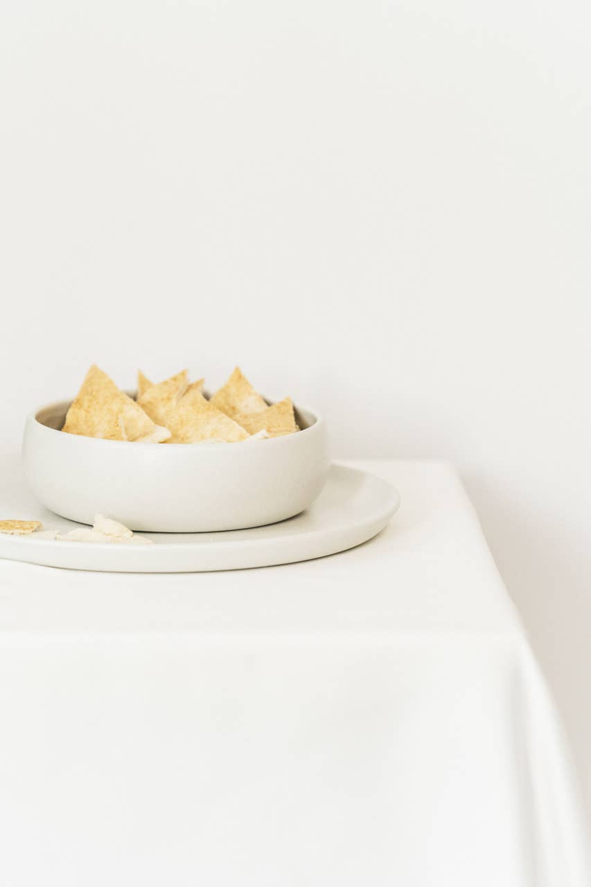 GHARYAN Stoneware & Olive Wood Tableware | Ships from USA - Wholesale Bowl - Handmade Stoneware Tapas Bowl | Ewa 5.9"8