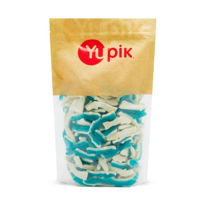 Yupik - Vente Bonbons gélifiés - Yupik Gummy Blue Sharks, Bonbons en forme de requin, Bonbons, Sans gluten0