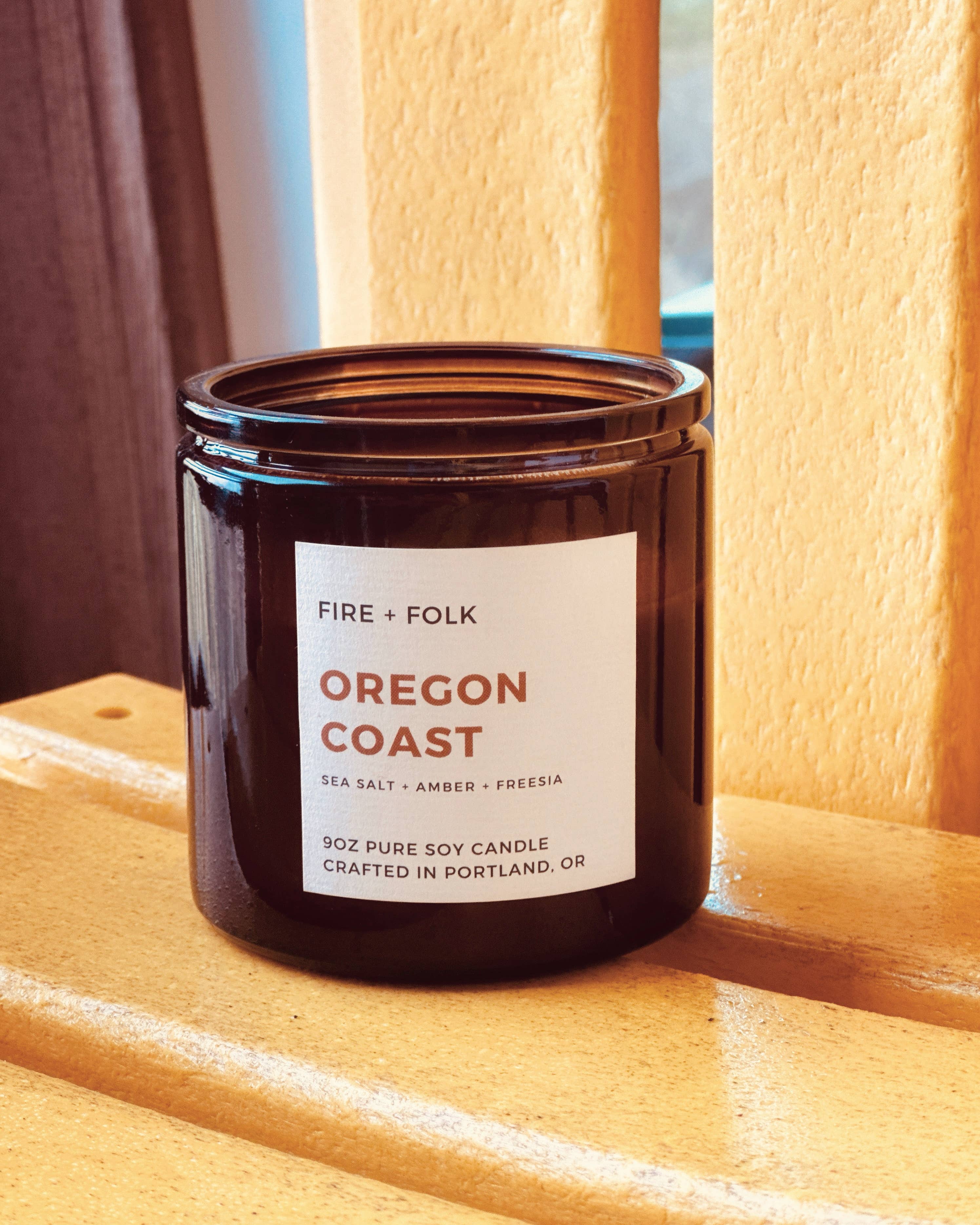 FIRE + FOLK - Wholesale Jar/Filled Candle - Oregon Coast | 9oz Lux Soy Candle4