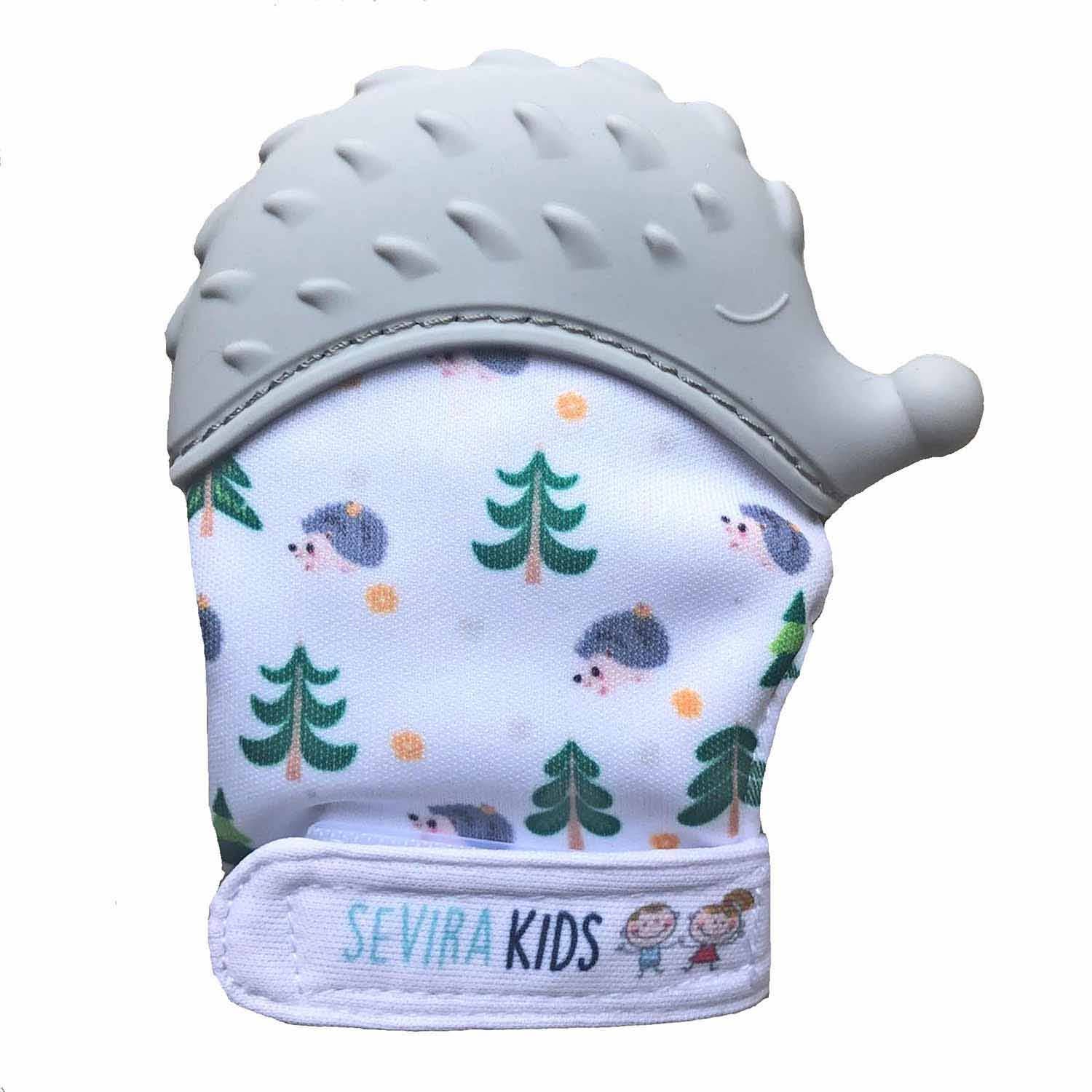 Sevira Kids - Wholesale Teether (Not Clip-On) - Baby - Hedgehog food-grade silicone teething mitten0