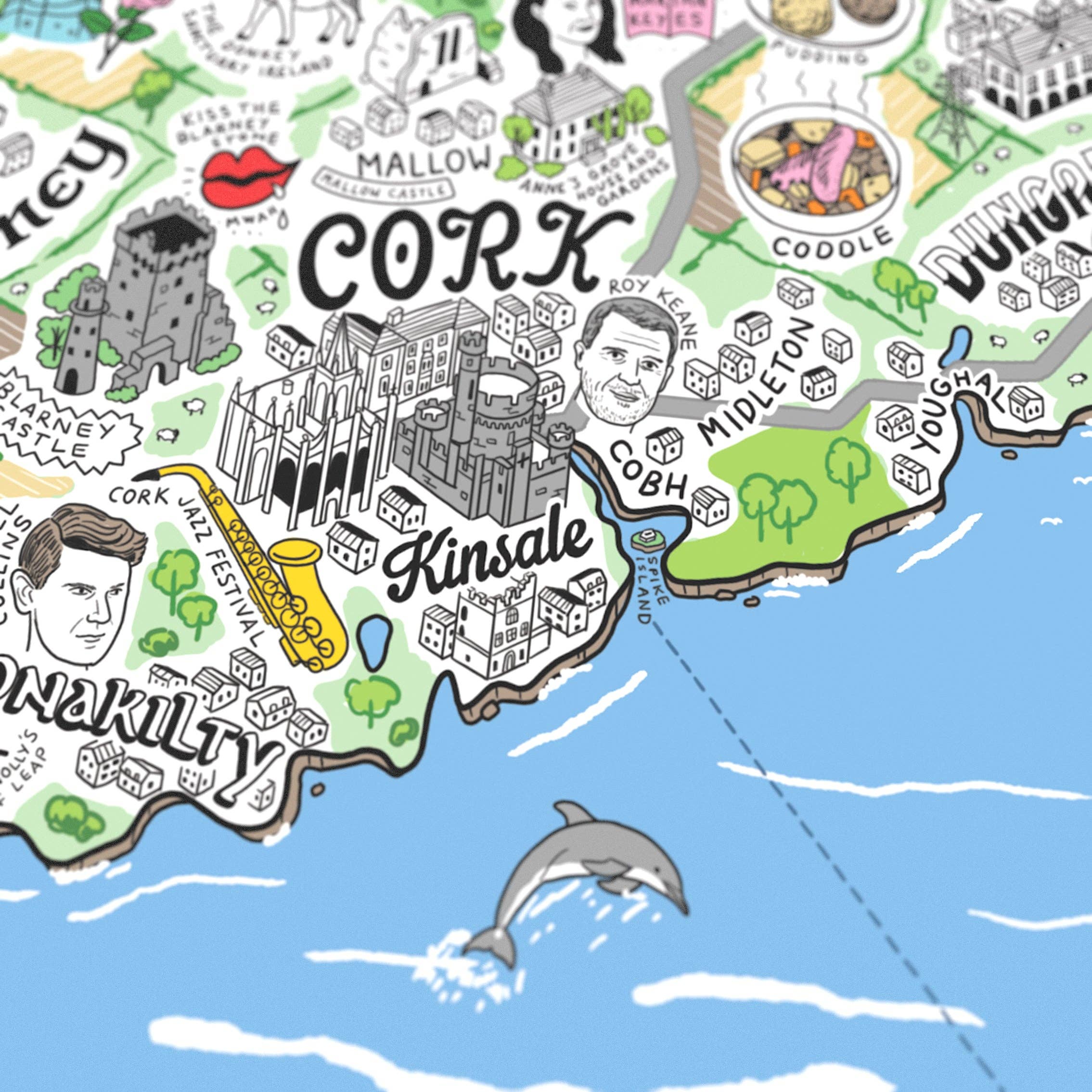 Evermade – wholesale Art print – Hand Drawn Map of Great Britain & Ireland Art Print7