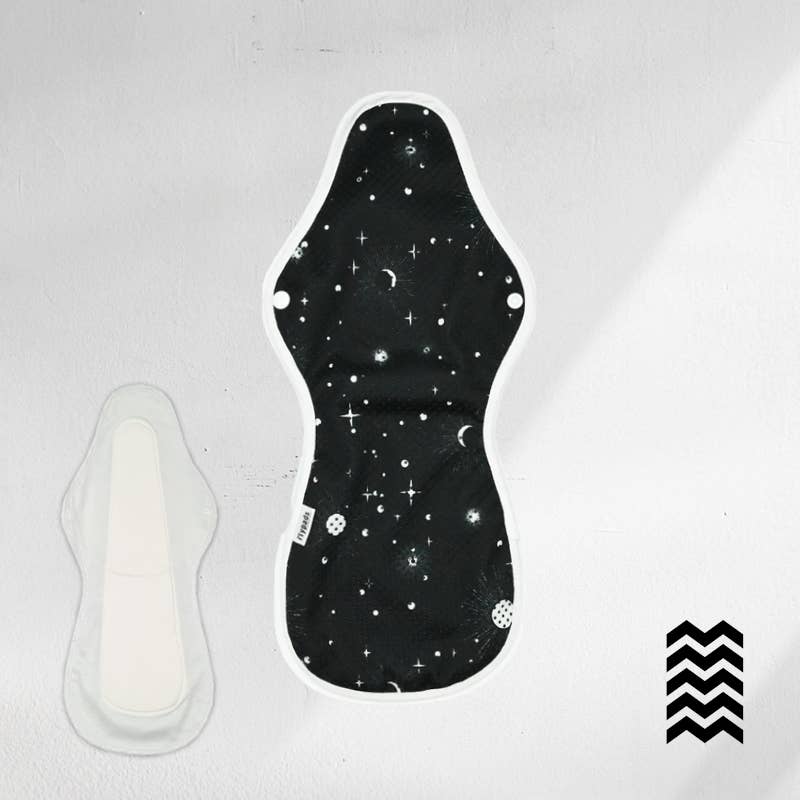 EcologiQ - Wholesale Menstrual Pad/Liner - 1 washable sanitary pad (XL Range) - Abundant flow0