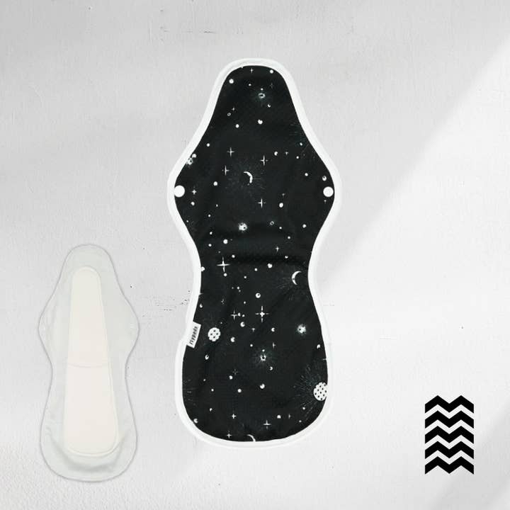 EcologiQ - Wholesale Menstrual Pad/Liner - 1 washable sanitary pad (XL Range) - Abundant flow