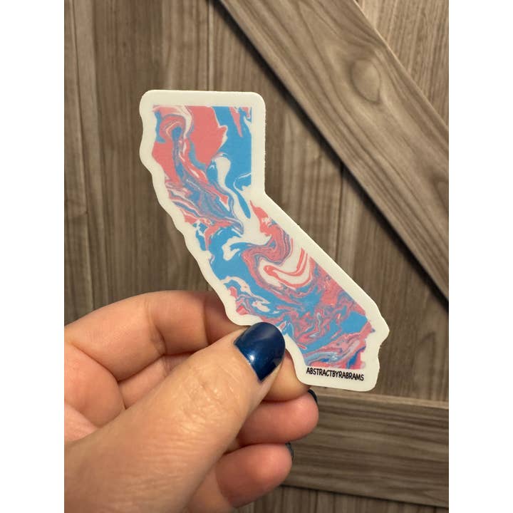 AbstractbyRabrams - Wholesale Sticker - California State Sticker LGBTQ Rainbow Lesbian Trans Pride9