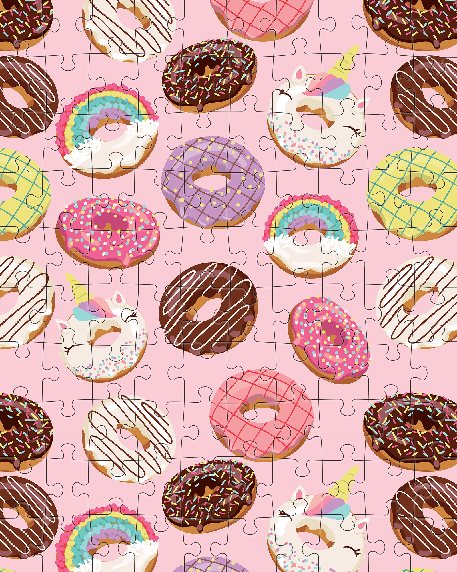 JIGGY Puzzles - Wholesale Puzzle - Kids - JIGGY Junior 100pc: Donut Shop by Caroline Alfreds1