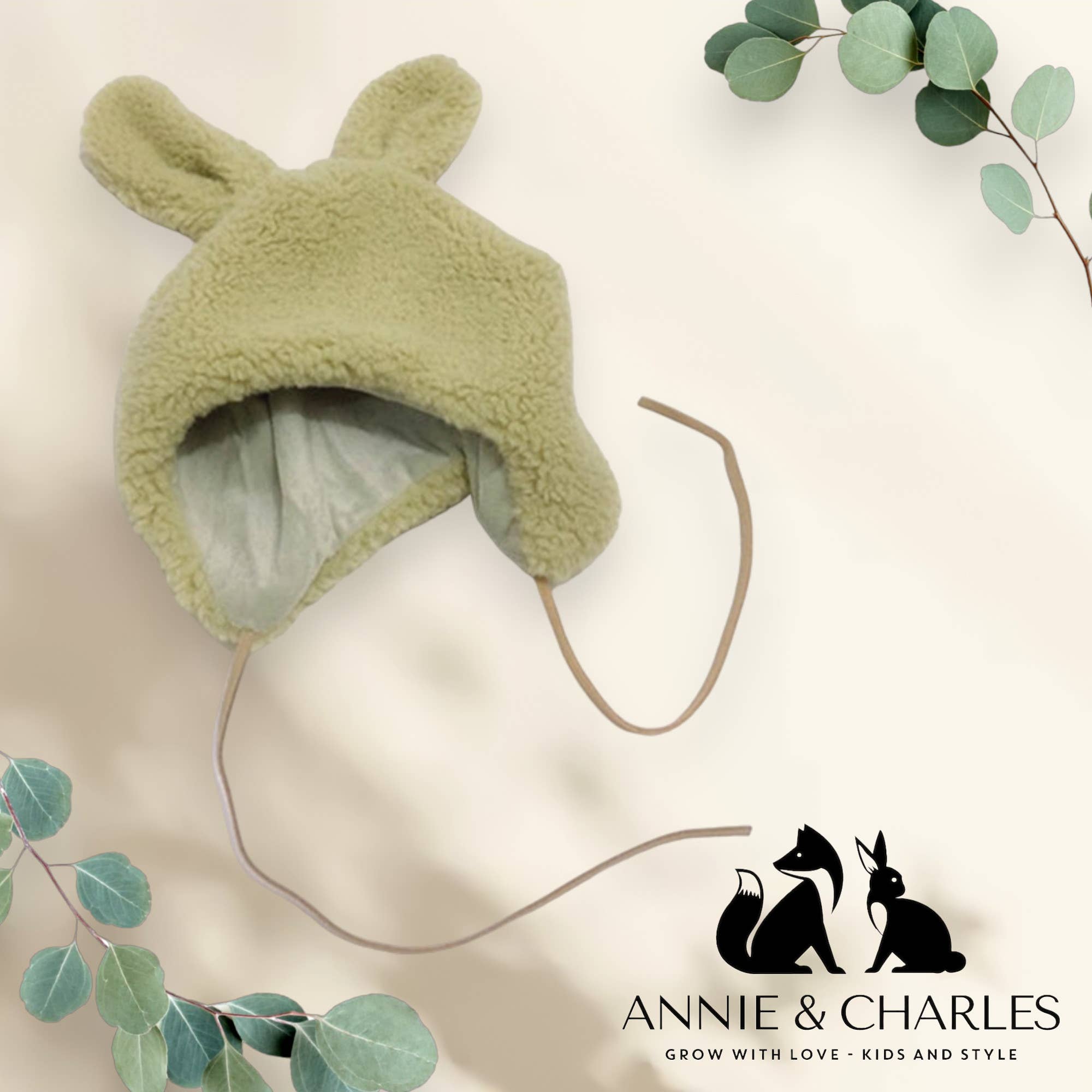 Annie & Charles – gorro de malha - Bebé por atacado – Gorro peludo coelhinho Annie & Charles®7