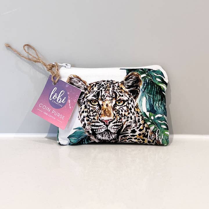 Portamonete Leopardo per la vendita all'ingrosso da parte di LOBI Creative