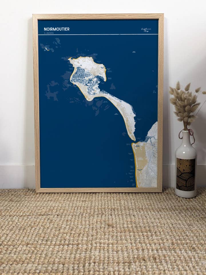 Vis kort over Noirmoutier - SimpleMap for engroshandel hos Captain Map