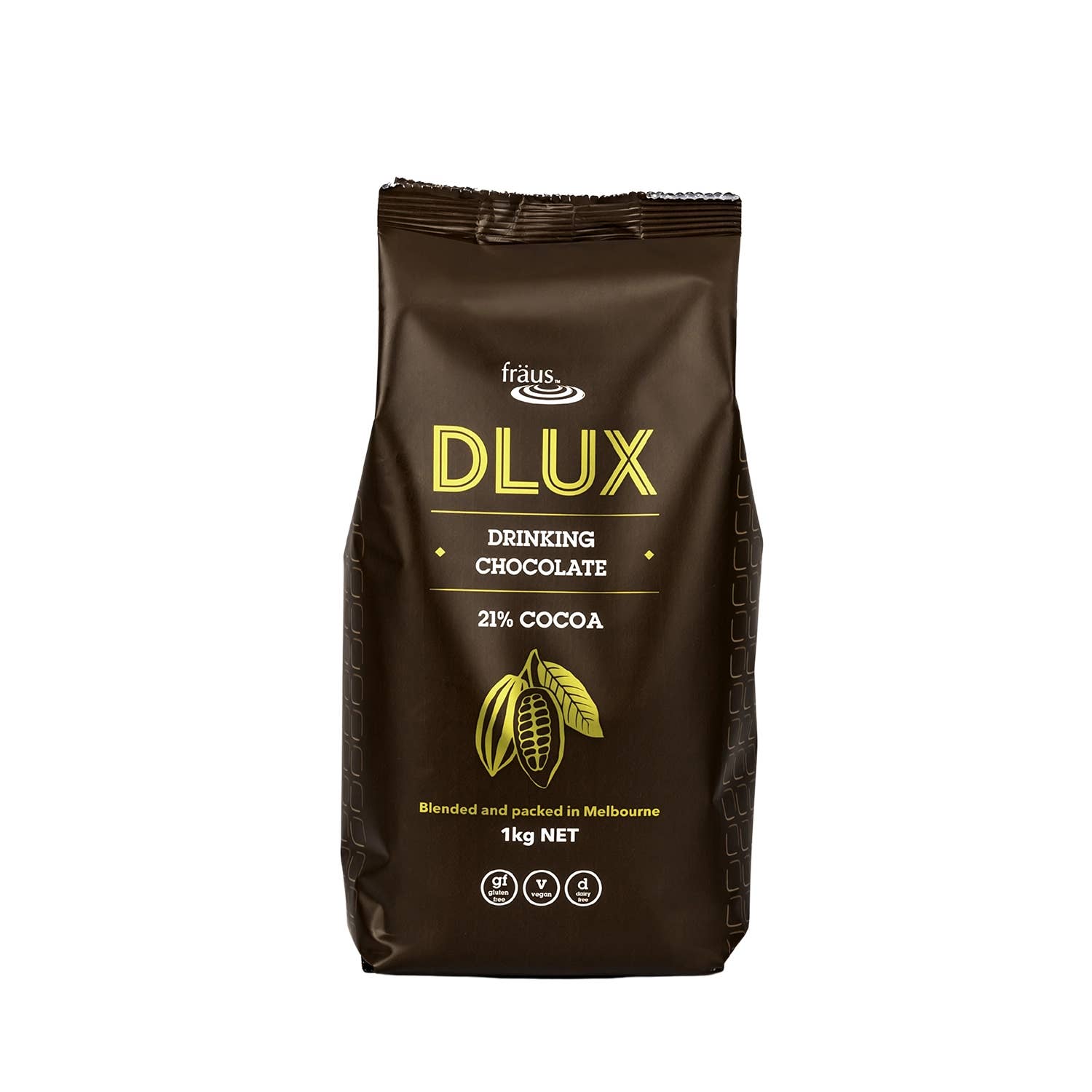 Fraus Australia - Wholesale Hot cocoa mix/kit - DLUX Chocolate 21% 1kg