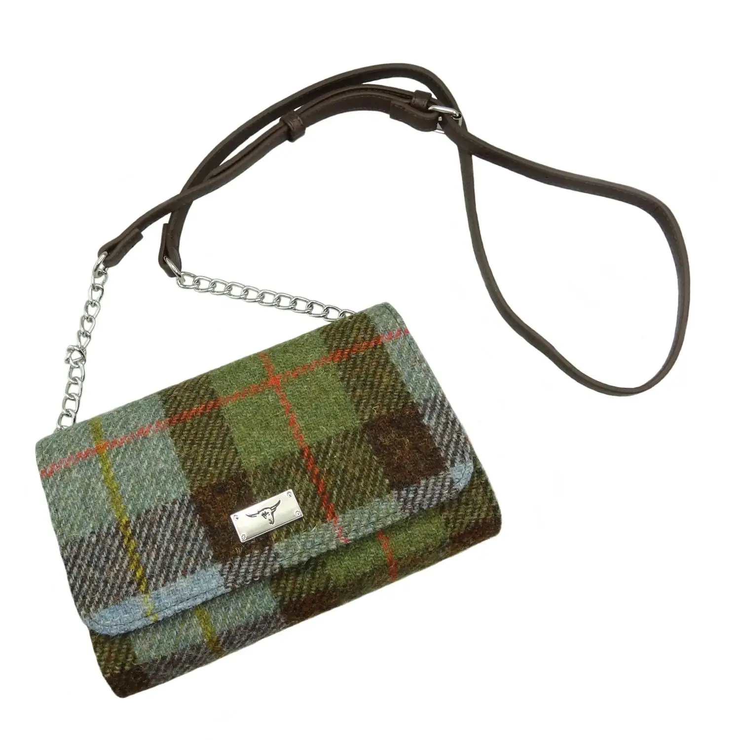 Dublin Gift Company - Wholesale Shoulder Bag - Women's - Harris Tweed Strathy Wallet Shoulder Bag2