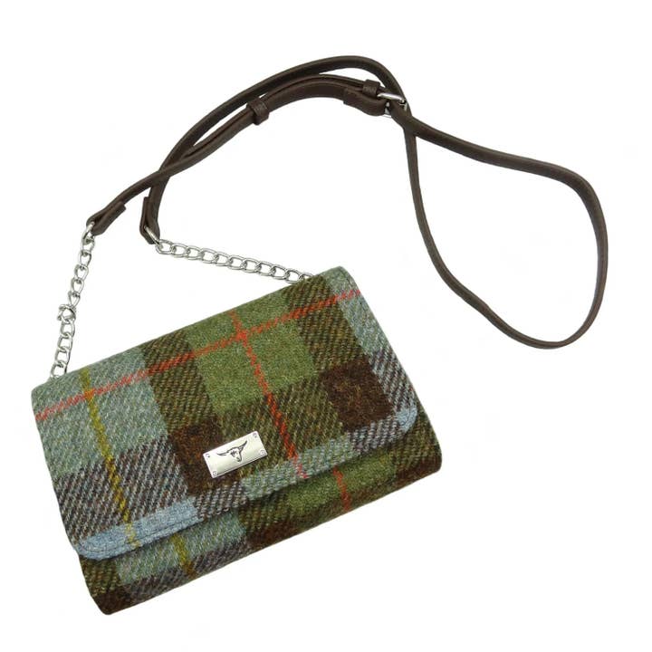 Dublin Gift Company - Wholesale Shoulder Bag - Women's - Harris Tweed Strathy Wallet Shoulder Bag2