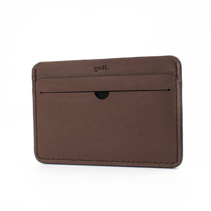 Portacarte marrone caffè per la vendita all'ingrosso da parte di godi.