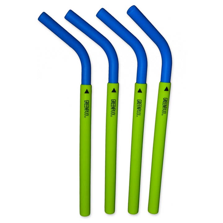 GreenPaxx Silicone 2-piece Reusable Straws for wholesale by Fenigo Inc