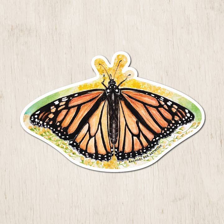 Rachael Bee Artwork – Engroshandel Klistermærke – Monarch Sticker0