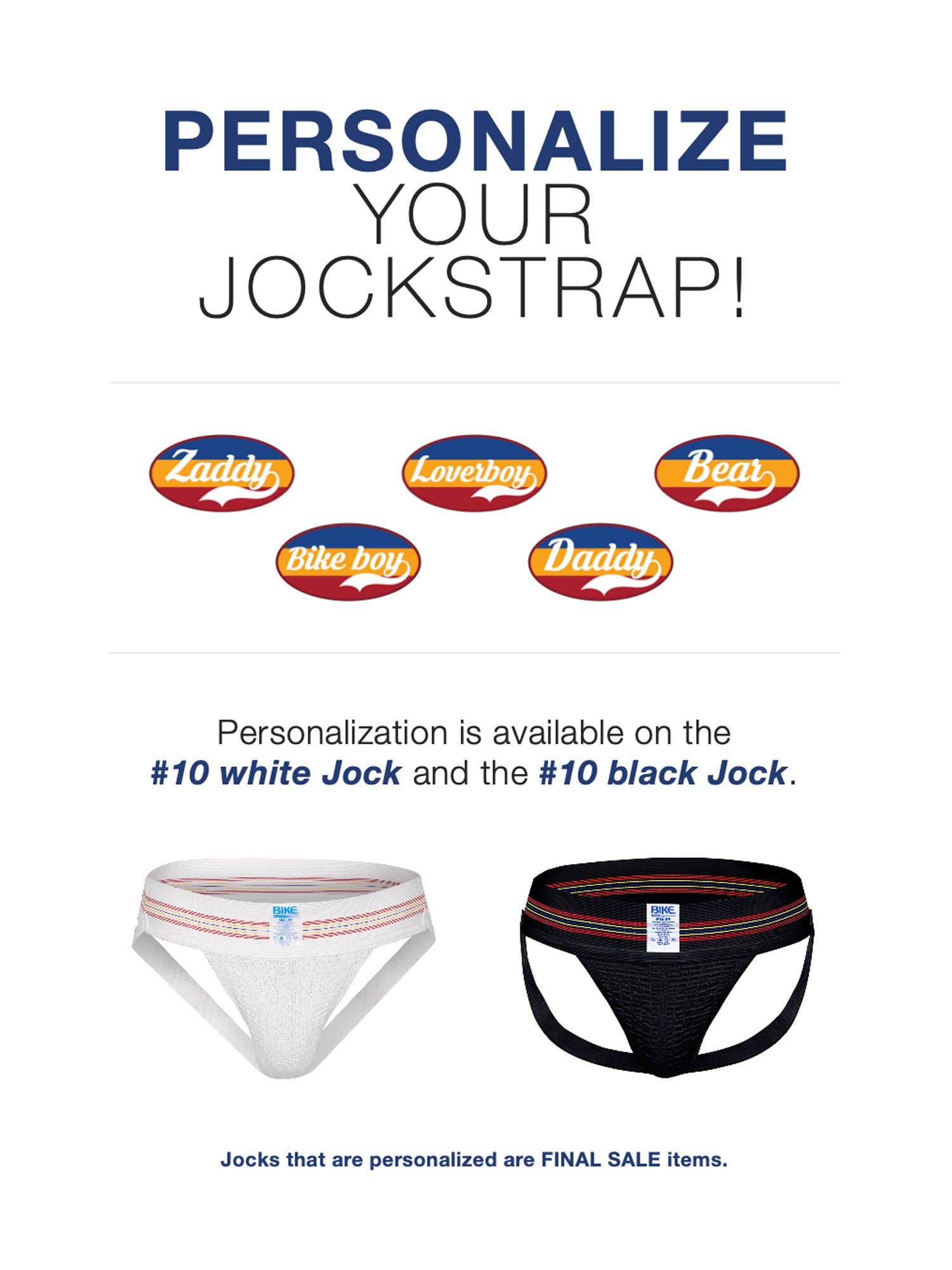 White Original #10 Jockstrap for wholesale on Faire4