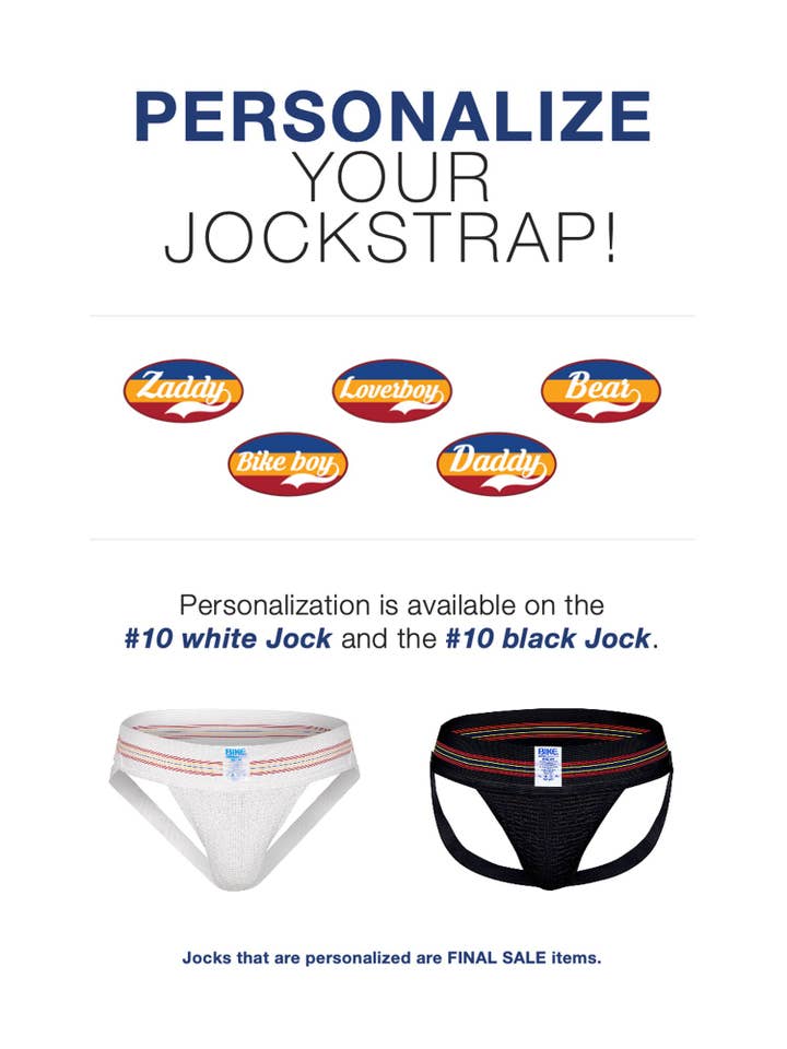 White Original #10 Jockstrap for wholesale on Faire4