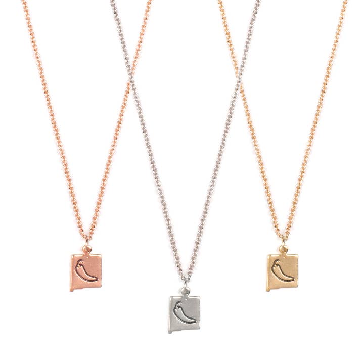 New Mexico Necklace with Chile Pepper for wholesale by Root & Feather