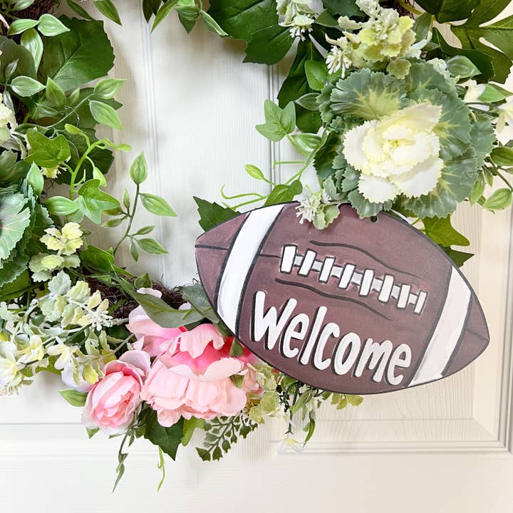 Home Malone - Wholesale Door Hanger - Football Welcome Decornament-Wreath Game Day NFL Collegiate 3