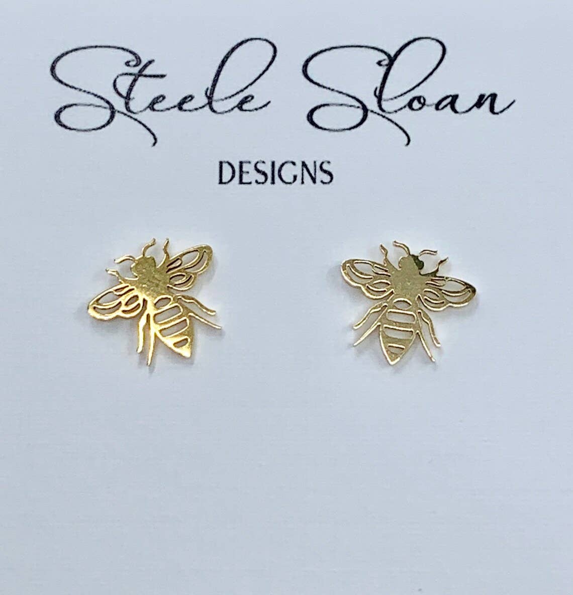 Steele Sloan Designs - Wholesale Stud/Post Earrings - Adorable Bee Earrings, Honeybee Gift, Hypoallergenic Earring1
