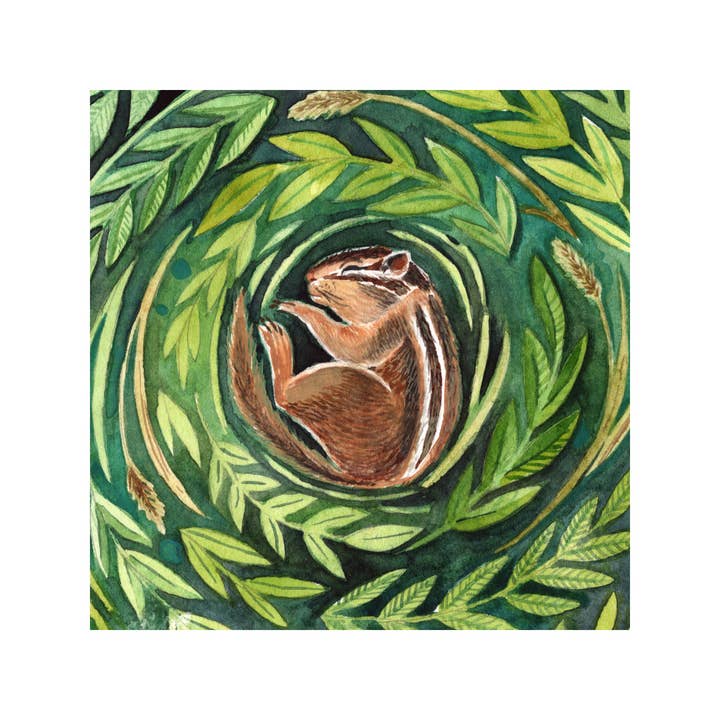 Cynthia Oswald - Wholesale Art Print - Chipmunk | Dreaming in the Wild1