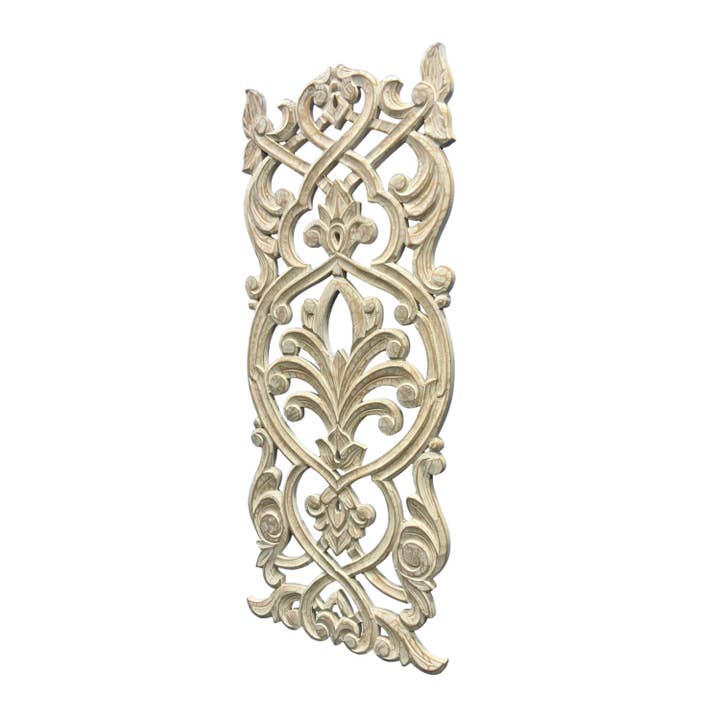 Wilco Home - Wholesale Wall Accent - Hand-Carved Wood "Princess" Wall Grille