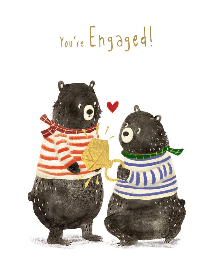 Förlovade björnar för wholesale av Abacus Cards and Clare Maddicott Publications