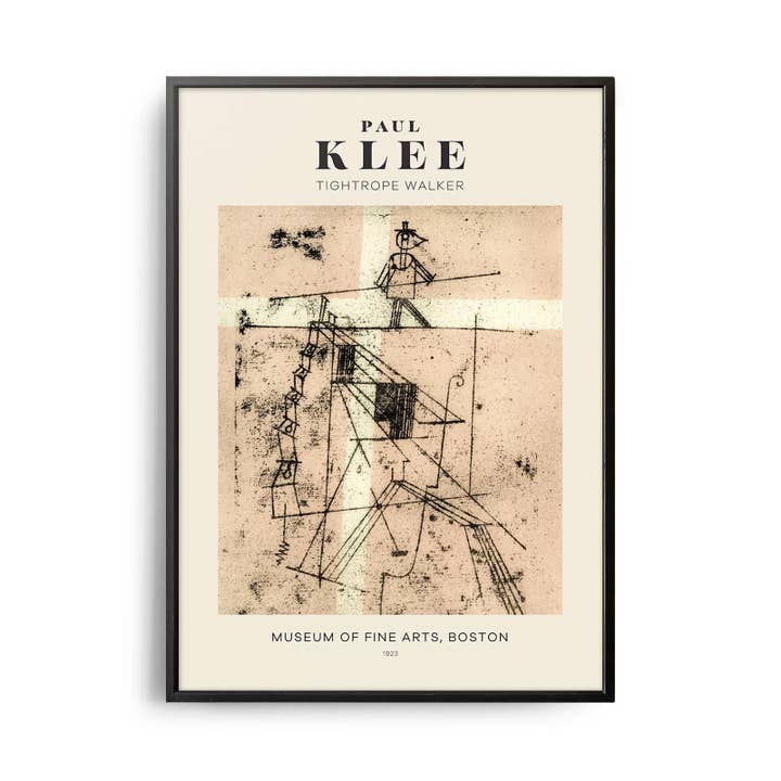 Mid-century Modern Paul Klee Koorddanser Poster voor wholesale door Weekend Concept