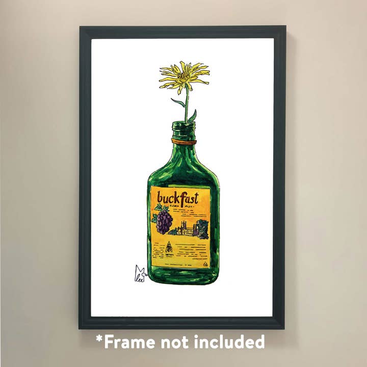 Flor amarela em impressão artística de Buckfast por atacado de Lee McGuire Art