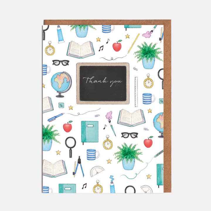 School Teacher Thank You Card - 'Thank You' for wholesale by Lottie Murphy