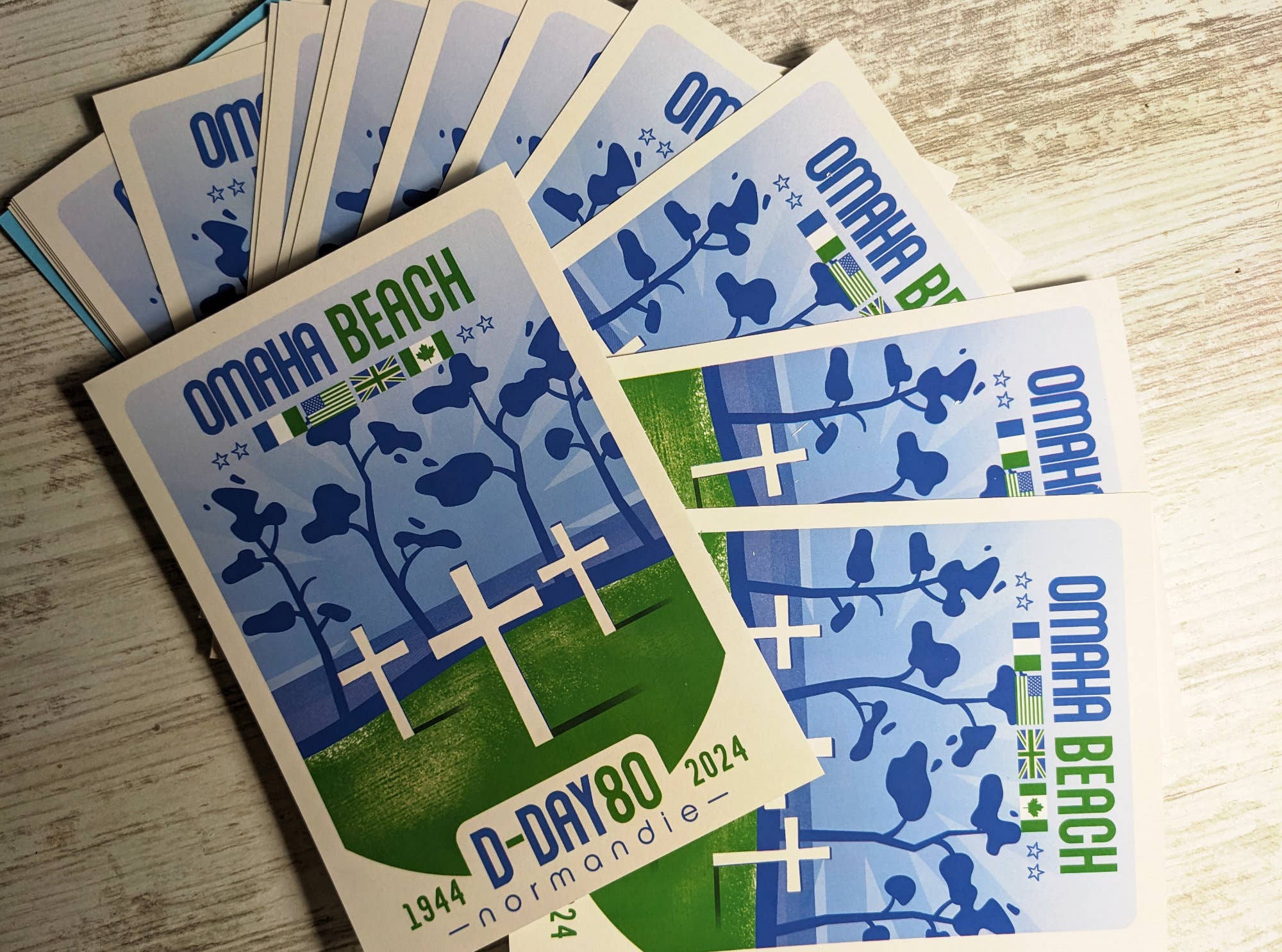 Creavisa - Venta al por mayor Tarjeta postal - Tarjeta Postal "Omaha-Beach" - 80 años del desembarco del Día D1