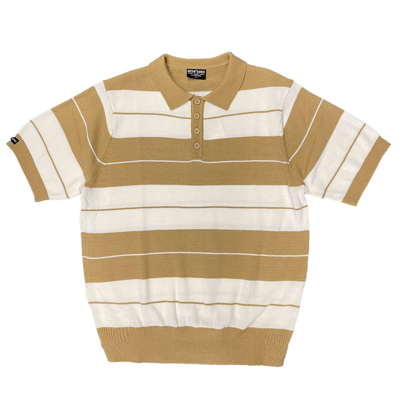 WEIV - Wholesale Polo - Men's - Charlie Brown Striped Knit 4 Button Polo Shirt11