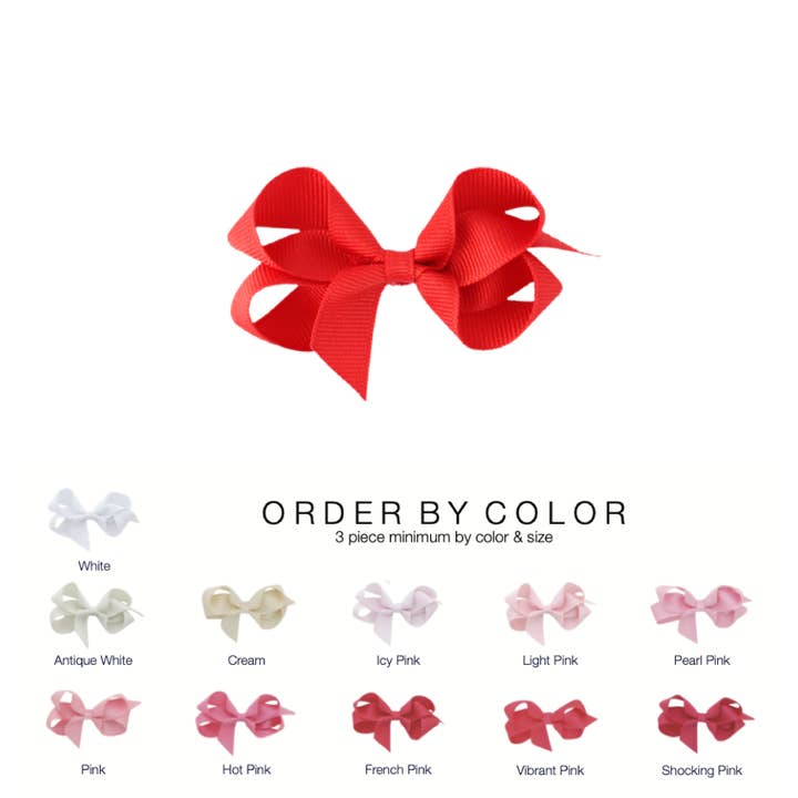 Bows Arts - Wholesale Hair Bow - Kids - Small (4 in.) Classic Grosgrain Bow by Color4